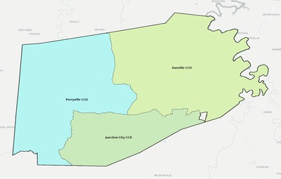 Boyle County KY townships and subdivisions map