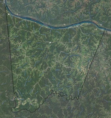Bracken County KY USGS imagery and topo map