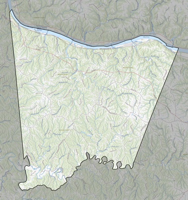 Bracken County KY USGS topo map