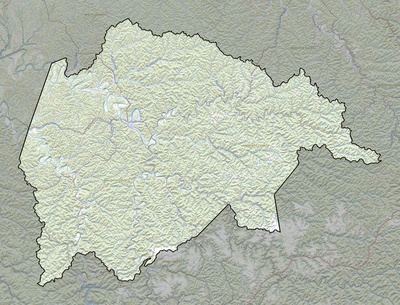 Breathitt County KY USGS topo map