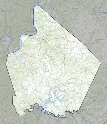 Breckinridge County KY USGS topo map