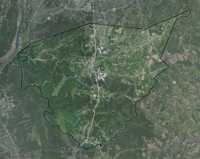 Bullitt County KY USGS imagery and topo map