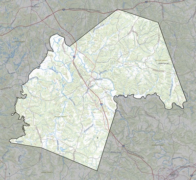 Butler County KY USGS topo map