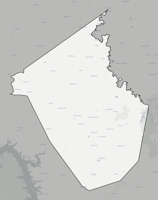 Caldwell County KY county basemap context