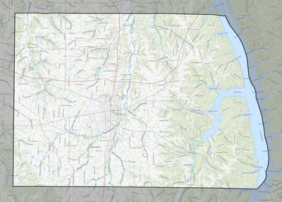 Calloway County KY USGS topo map