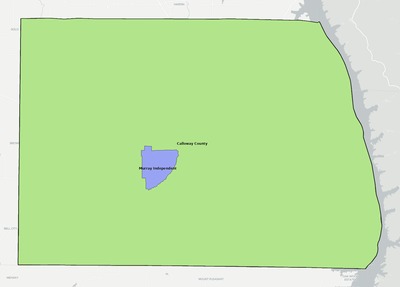 Calloway County KY school district boundaries map