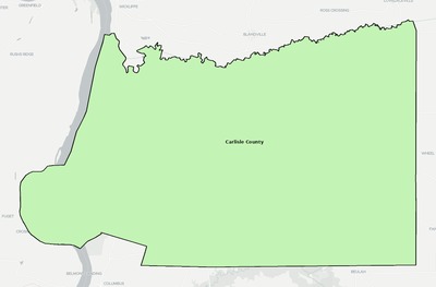 Carlisle County KY school district boundaries map