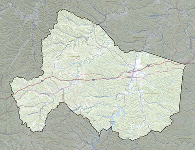 Carter County KY USGS topo map