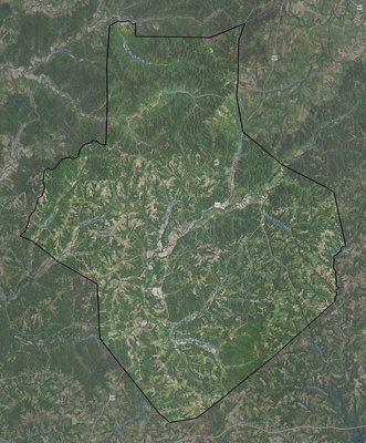 Casey County KY USGS imagery and topo map