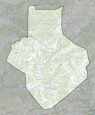 Casey County KY USGS topo map