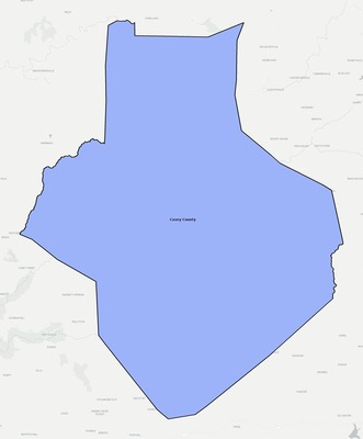 Casey County KY school district boundaries map