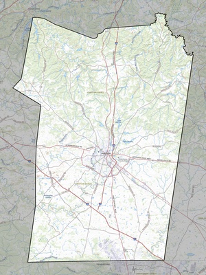Christian County KY USGS topo map