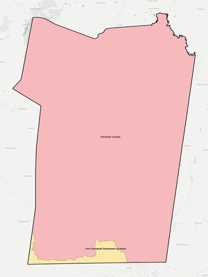 Christian County KY school district boundaries map