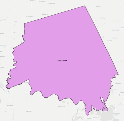 Clark County KY school district boundaries map