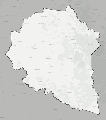 Clay County KY county basemap context