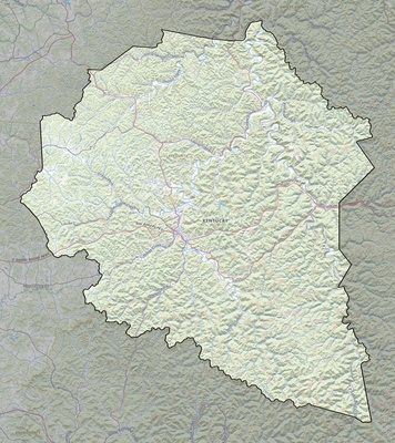Clay County KY USGS topo map