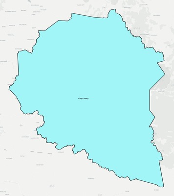 Clay County KY school district boundaries map