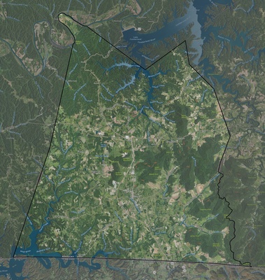 Clinton County KY USGS imagery and topo map
