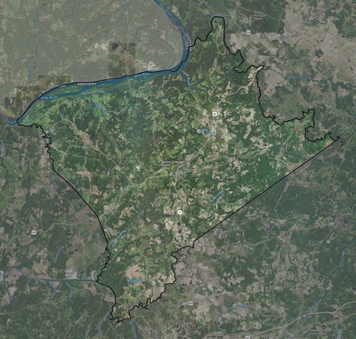 Crittenden County KY USGS imagery and topo map