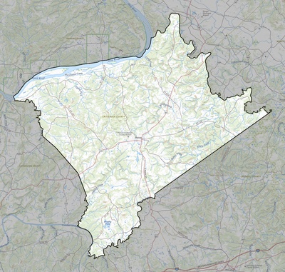 Crittenden County KY USGS topo map