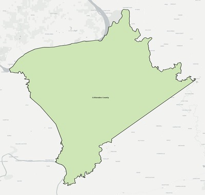 Crittenden County KY school district boundaries map