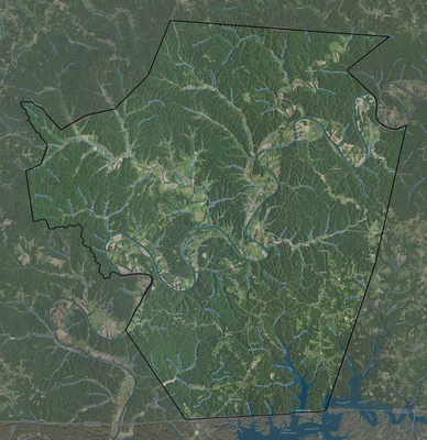 Cumberland County KY USGS imagery and topo map
