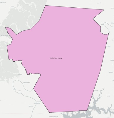 Cumberland County KY school district boundaries map
