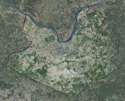 Daviess County KY USGS imagery and topo map