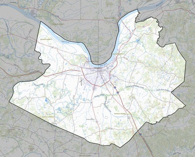 Daviess County KY USGS topo map