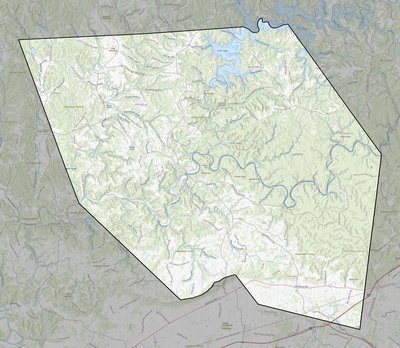 Edmonson County KY USGS topo map