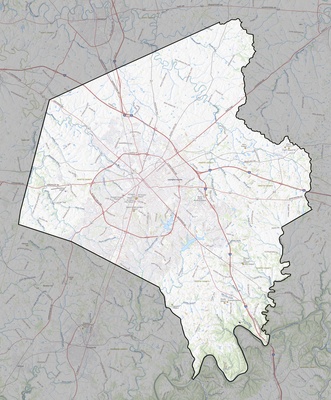 Fayette County KY USGS topo map