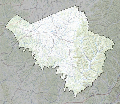 Fleming County KY USGS topo map