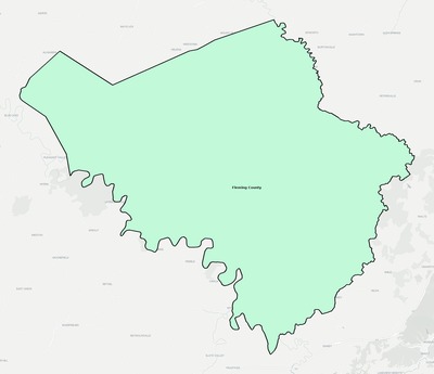 Fleming County KY school district boundaries map