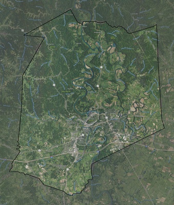Franklin County KY USGS imagery and topo map