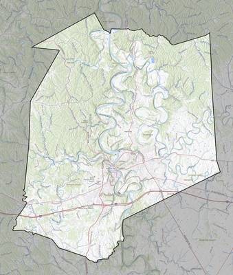 Franklin County KY USGS topo map
