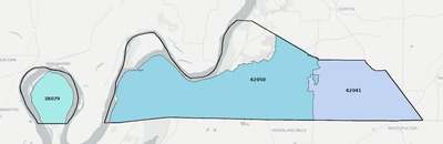Fulton County KY ZIP code boundaries map