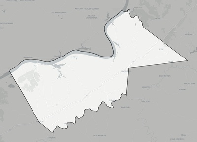 Gallatin County KY county basemap context