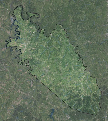 Garrard County KY USGS imagery and topo map