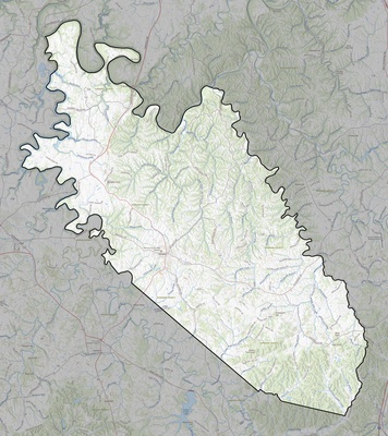 Garrard County KY USGS topo map