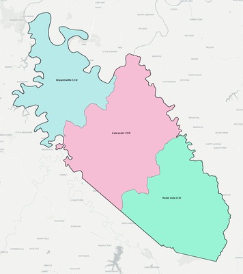Garrard County KY townships and subdivisions map