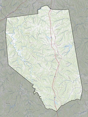 Grant County KY USGS topo map