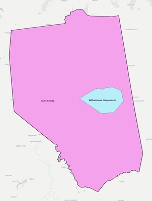 Grant County KY school district boundaries map