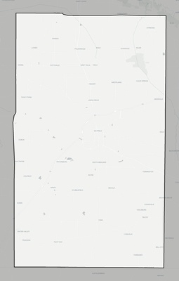 Graves County KY county basemap context