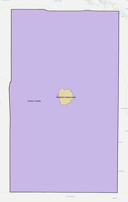 Graves County KY school district boundaries map