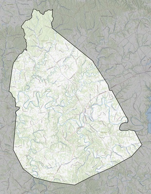 Green County KY USGS topo map
