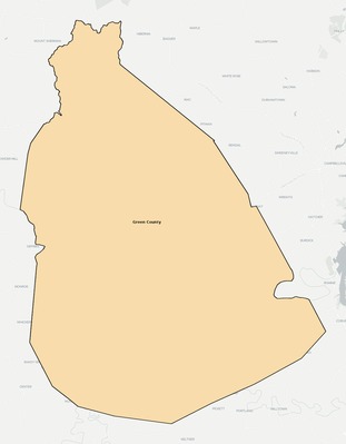 Green County KY school district boundaries map