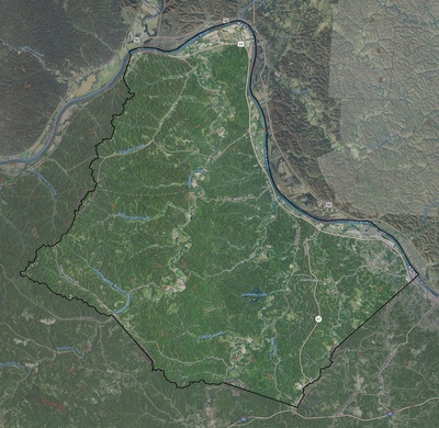 Greenup County KY USGS imagery and topo map