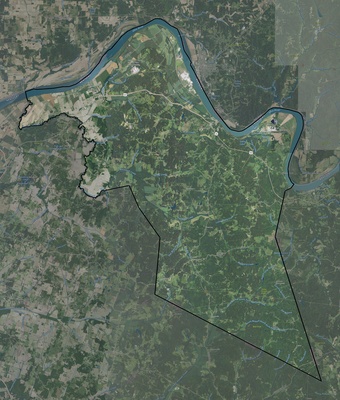 Hancock County KY USGS imagery and topo map