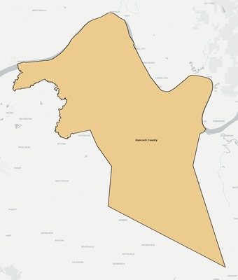 Hancock County KY school district boundaries map