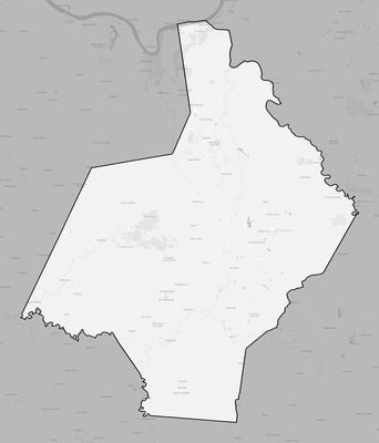 Hardin County KY county basemap context